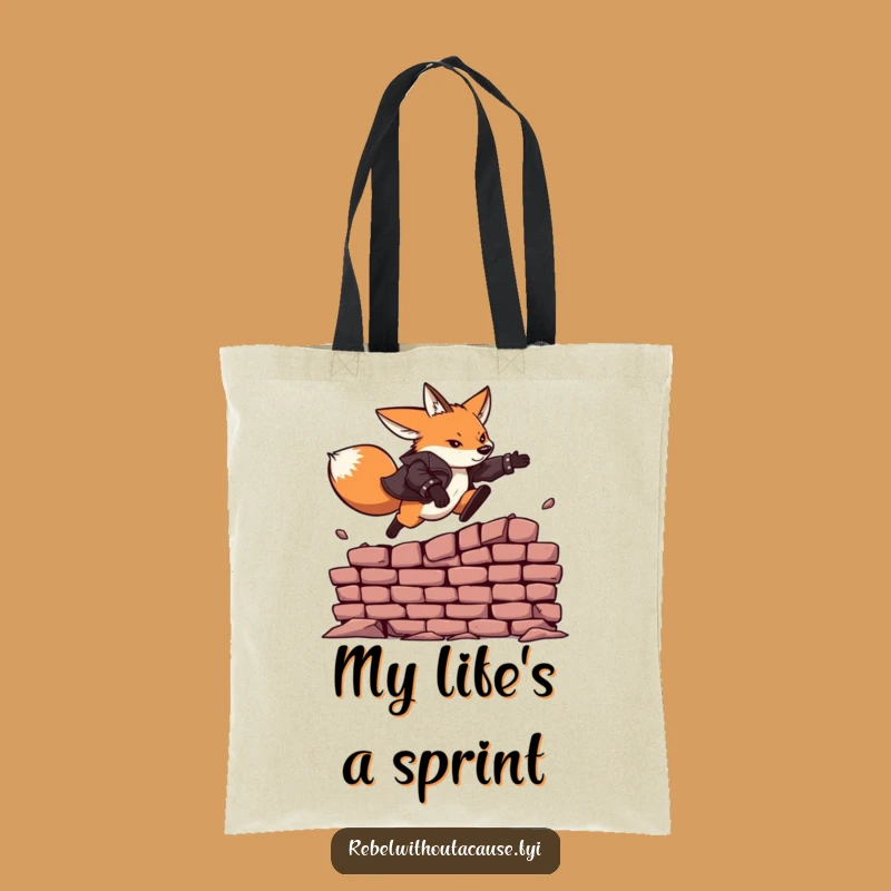 Funny Fearless Fox Leather Jacket Tote Bag: Carry Your Adventures in Style