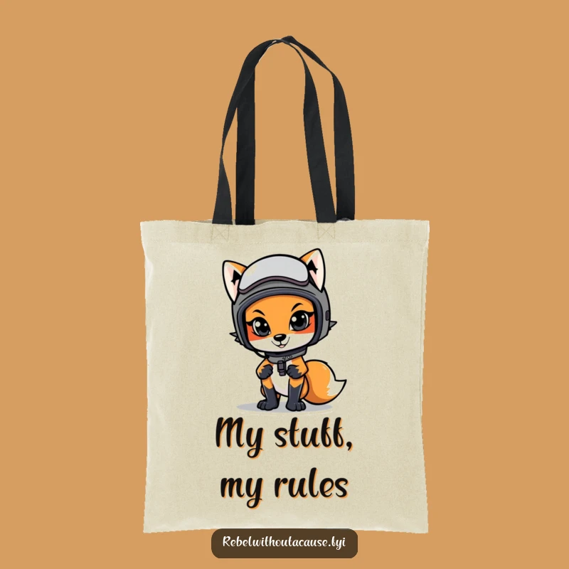 Funny Cool Fox Tote Bag: Carry Your Coolness, Hilarious Funny Gift